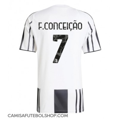 Camisa de time de futebol Juventus Francisco Conceicao #7 Replicas 1º Equipamento 2025-26 Manga Curta Camisa de time de futebol Juventus Francisco Conceicao #7 Replicas 1º Equipamento 2025-26 Manga Curta